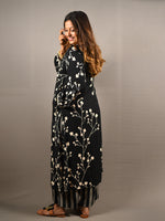 Load image into Gallery viewer, Black and White 2 Piece Pure Cotton Suit