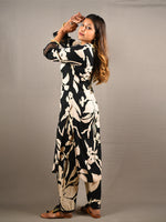 Load image into Gallery viewer, Black and White 2 Piece Pure Cotton Suit