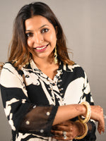 Load image into Gallery viewer, Black and White 2 Piece Pure Cotton Suit