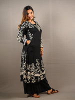 Load image into Gallery viewer, Black 2 Piece Pure Cotton Suit