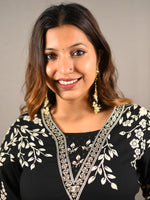 Load image into Gallery viewer, Black 2 Piece Pure Cotton Suit