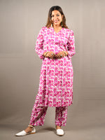 Load image into Gallery viewer, Pink 2 Piece Pure Cotton Suit