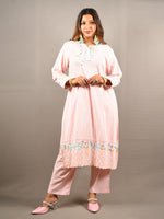 Load image into Gallery viewer, Light Pink 2 Piece Pure Cotton Suit