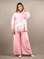 Load image into Gallery viewer, Light Pink Cotton Co-ord Set