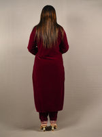 Load image into Gallery viewer, Soft Premium Velvet Floral Embroidered Suit