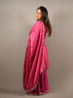 Load image into Gallery viewer, Orange and Pink Sharara Suit with Machine work and Mirrors
