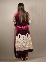 Load image into Gallery viewer, Soft Premium Velvet Embroidered Frock Suit