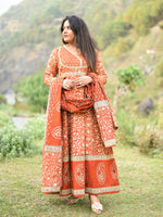 Load image into Gallery viewer, 3 Piece Cotton Frock Suit