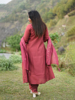 Load image into Gallery viewer, 3 Piece Cotton Frock Suit