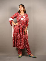 Load image into Gallery viewer, Embroidered Georgette Frock Suit With Dupatta