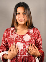 Load image into Gallery viewer, Embroidered Georgette Frock Suit With Dupatta