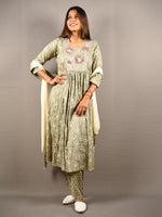 Load image into Gallery viewer, Embroidered Georgette Frock Suit With Dupatta