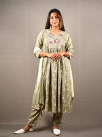 Load image into Gallery viewer, Embroidered Georgette Frock Suit With Dupatta