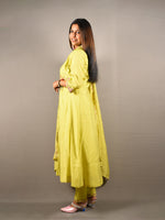 Load image into Gallery viewer, Pastel Green Embroidered Anarkali Suit Set with Dupatta