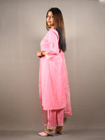 Load image into Gallery viewer, Flared Suit Set With Dupatta And Embroidery