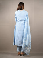 Load image into Gallery viewer, Flared Suit Set With Dupatta And Embroidery