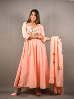 Load image into Gallery viewer, 3 Piece Cotton Frock Suit