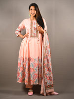 Load image into Gallery viewer, Party Wear Cotton Frock Suit With Dupatta