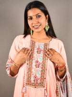 Load image into Gallery viewer, Party Wear Cotton Frock Suit With Dupatta