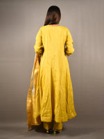 Load image into Gallery viewer, Anarkali Set With Embroidered Neckline And Silk Dupatta