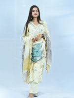 Load image into Gallery viewer, 3 Piece Pure Viscose Muslin Suit