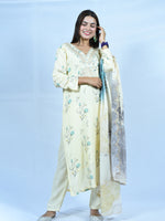 Load image into Gallery viewer, 3 Piece Pure Viscose Muslin Suit
