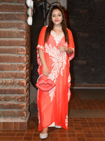 Load image into Gallery viewer, Kashmiri Aari Work Embroidered Long 1 Piece Kaftan