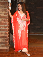 Load image into Gallery viewer, Kashmiri Aari Work Embroidered Long 1 Piece Kaftan