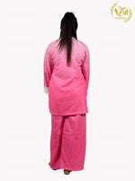 Load image into Gallery viewer, Pink Cotton Schiffli Co-ord Set With Applique Work