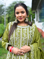 Load image into Gallery viewer, Original Stone Chinon Fabric Computer Work Sharara