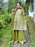 Load image into Gallery viewer, Original Stone Chinon Fabric Computer Work Sharara