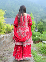 Load image into Gallery viewer, Original Stone Chinon Fabric Computer Work Sharara