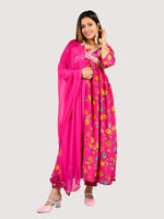 Load image into Gallery viewer, Aliya Cut Suit in Chinon with lining Fabric With Chiffon Dupatta