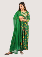 Load image into Gallery viewer, Aliya Cut Suit in Chinon with lining Fabric With Chiffon Dupatta