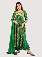 Load image into Gallery viewer, Aliya Cut Suit in Chinon with lining Fabric With Chiffon Dupatta