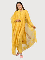 Load image into Gallery viewer, Maheshwari Silk Suit With Organza Dupatta & Bottom Silk