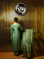 Load image into Gallery viewer, 3 Piece Cotton Silk Blend Suit