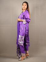 Load image into Gallery viewer, 3 Piece cotton silk suit