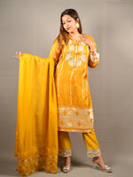 Load image into Gallery viewer, 3 Piece cotton silk suit