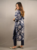 Load image into Gallery viewer, Blue 2 Piece Pure Cotton Suit
