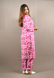 Pink 2 Piece Pure Cotton Suit