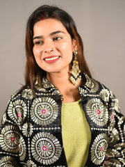 Green Woolen Dress + Jacket