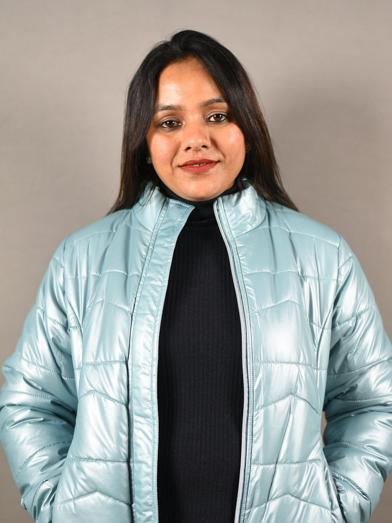 Turquoise Puffer Jacket