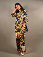 Blue and White 2 Piece Pure Cotton Suit