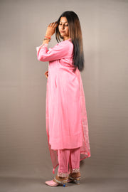 3 Piece Muslin Frock Suit