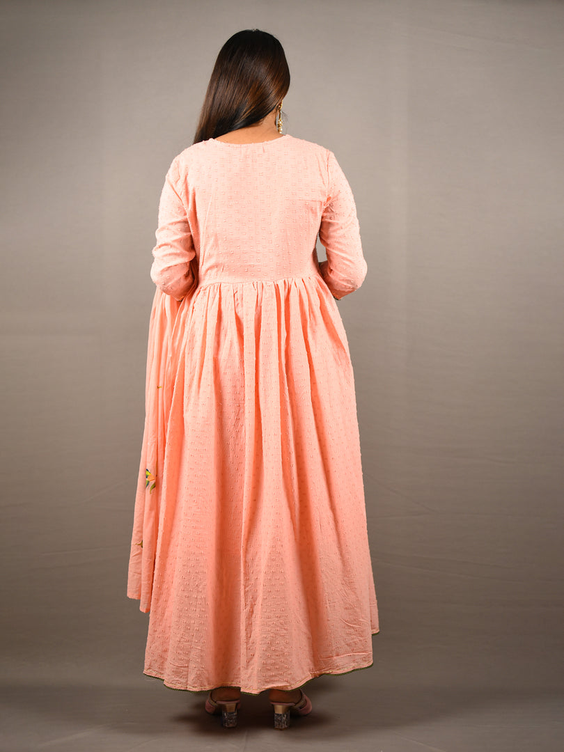 3 Piece Cotton Frock Suit