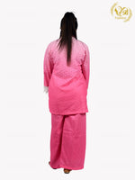 Load image into Gallery viewer, Pink Cotton Schiffli Co-ord Set With Applique Work
