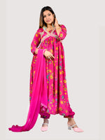 Load image into Gallery viewer, Aliya Cut Suit in Chinon with lining Fabric With Chiffon Dupatta
