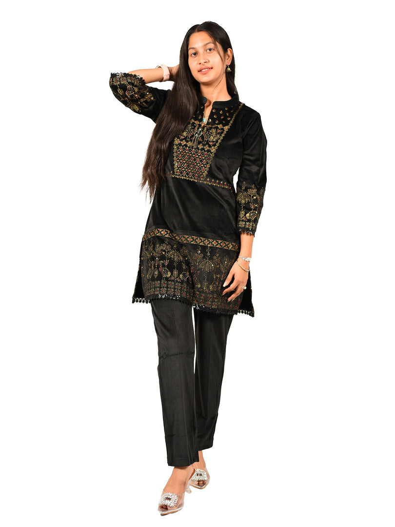 Velvet Machine Weave Co-ord Set
