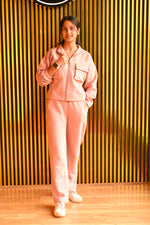 Load image into Gallery viewer, Pink Solid Regular track suit
